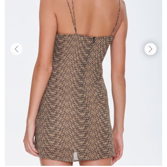 Forever 21 Brown/Black Striped Bodycon Dress - Picture 7 of 13